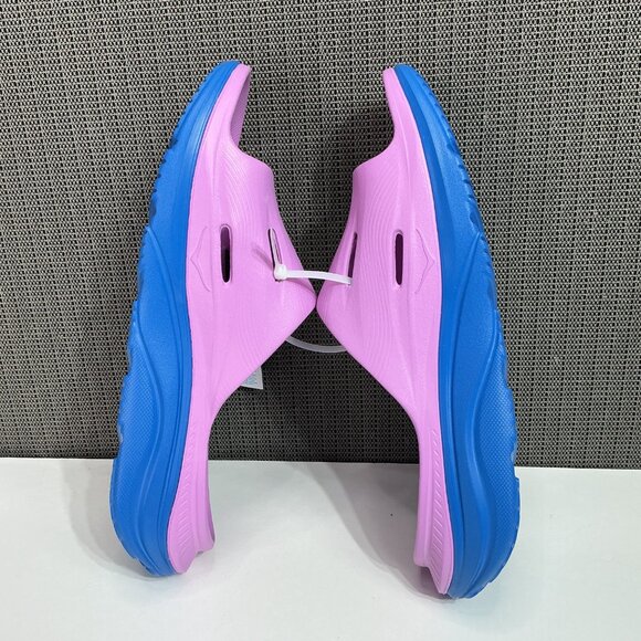 HOKA Ora Recovery Slide 3 Cyclamen/Coastal Sky Men's 12 / Women's 14 NEW - Picture 8 of 8